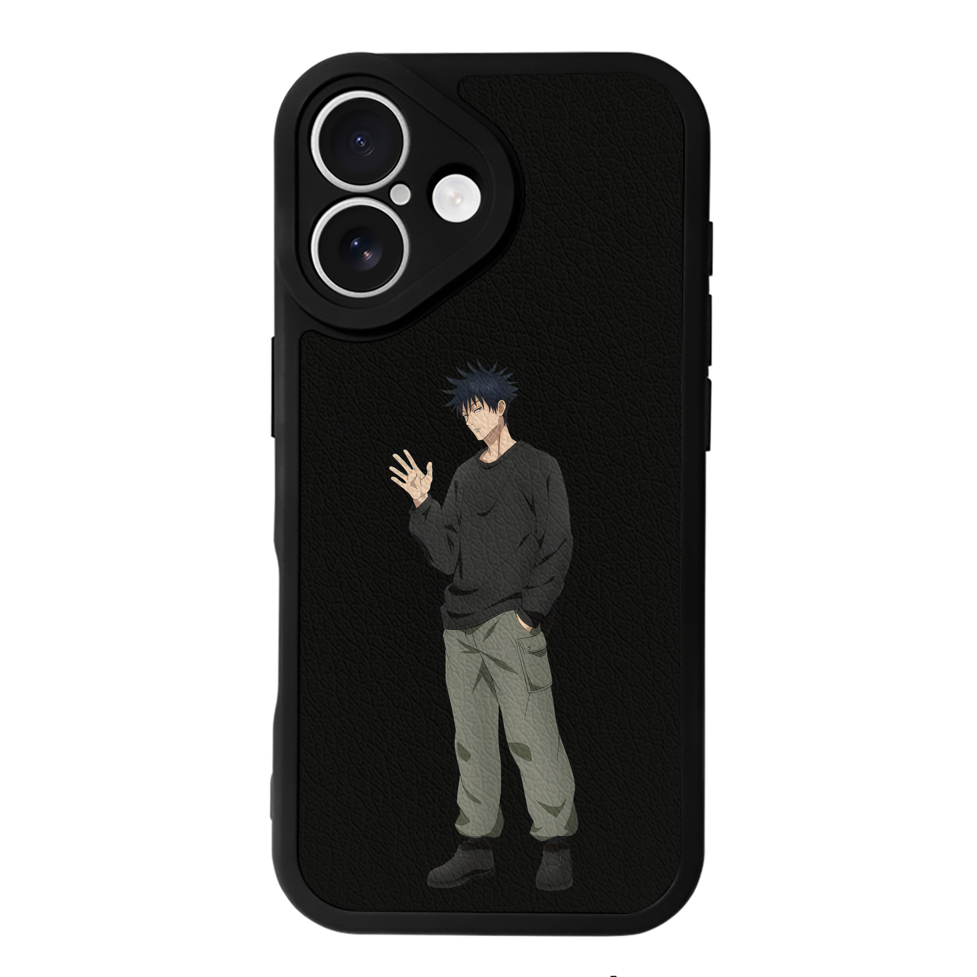 （画像用） 呪術廻戦 Jujutsu Kaisen 【iPhone 16シリーズ対応】シリコンスマホケース（レザー調） 材質：シリコン